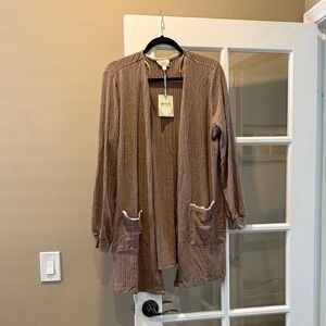 Perch Brown Women's Cardigan Sweater